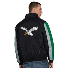 Philadelphia Eagles Starter Thursday Night Gridiron Vintage Logo Half-Zip Jacket - Black - NFL