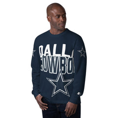 Dallas Cowboys Starter Clutch Hit Long Sleeve T-Shirt - Navy - NFL