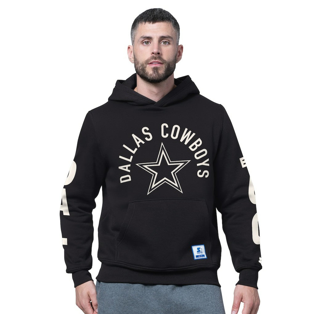 Dallas Cowboys Starter Handoff Fleece Hoodie Sweatshirt - Black - NFL