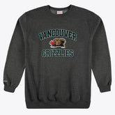 Mitchell & Ness Memphis Grizzlies Hardwood Classics Big & Tall Crewneck Sweatshirt Heather Charcoal