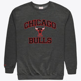 Mitchell & Ness Chicago Bulls Hardwood Classics Big & Tall Crewneck Sweatshirt Heather Charcoal