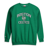 Mitchell & Ness Boston Celtics Hardwood Classics Big & Tall Crewneck Sweatshirt Heather Kelly Green
