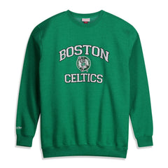Mitchell & Ness Boston Celtics Hardwood Classics Big & Tall Crewneck Sweatshirt Heather Kelly Green
