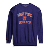 Mitchell & Ness New York Knicks Hardwood Classics Big & Tall Crewneck Sweatshirt Heather Blue