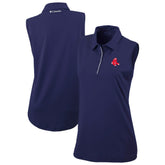 Boston Red Sox Columbia Women's Tend The Ball Sleeveless Polo Outlet