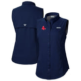 Boston Red Sox Columbia Women's Tamiami Sleeveless Shirt Outlet