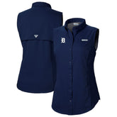 Detroit Tigers Columbia Women's Tamiami Sleeveless Shirt Sale
