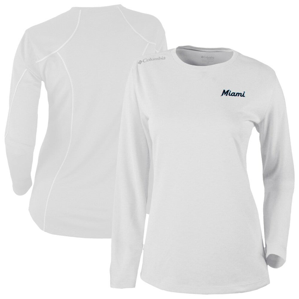 Miami Marlins Columbia Shotgun Long Sleeve T-Shirt Discount