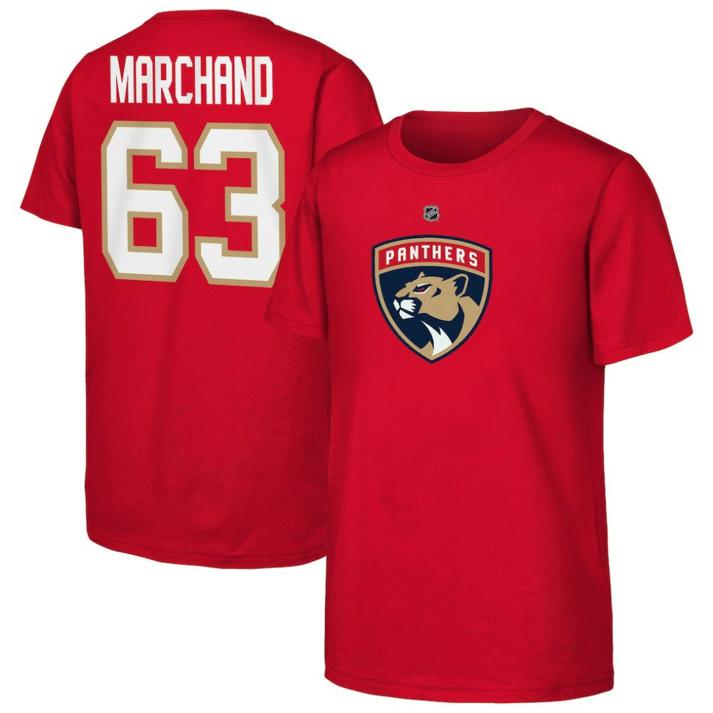 Brad Marchand Florida Panthers Youth Player Name & Number T-Shirt - Red | NHL sale