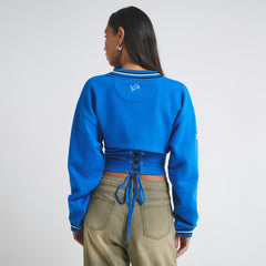 Detroit Lions Off Season Women's Fleece Shrug Cami - Blue - NFL