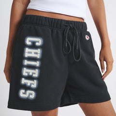 Kansas City Chiefs Off Season Unisex Fleece Shorts - Black - NFL