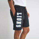 Detroit Lions Off Season Unisex Fleece Shorts - Black - NFL