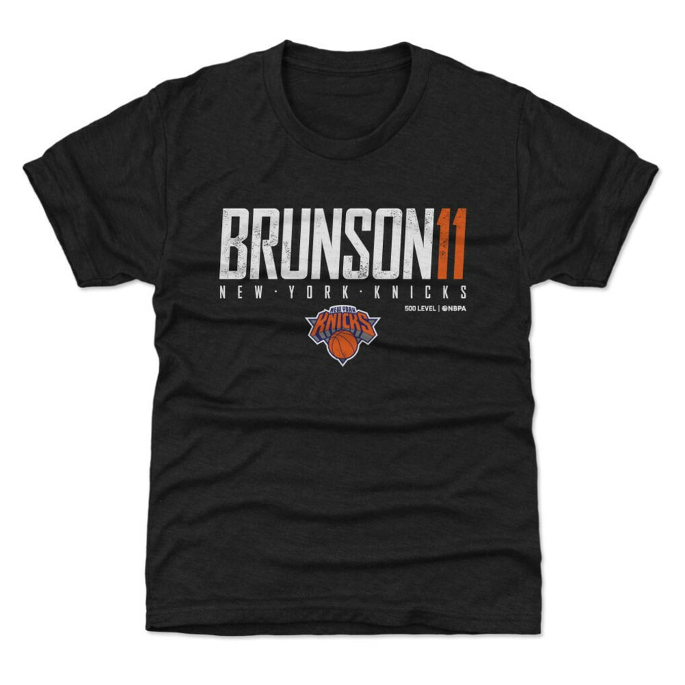 Jalen Brunson New York Knicks 500 Level Youth Elite T-Shirt Black