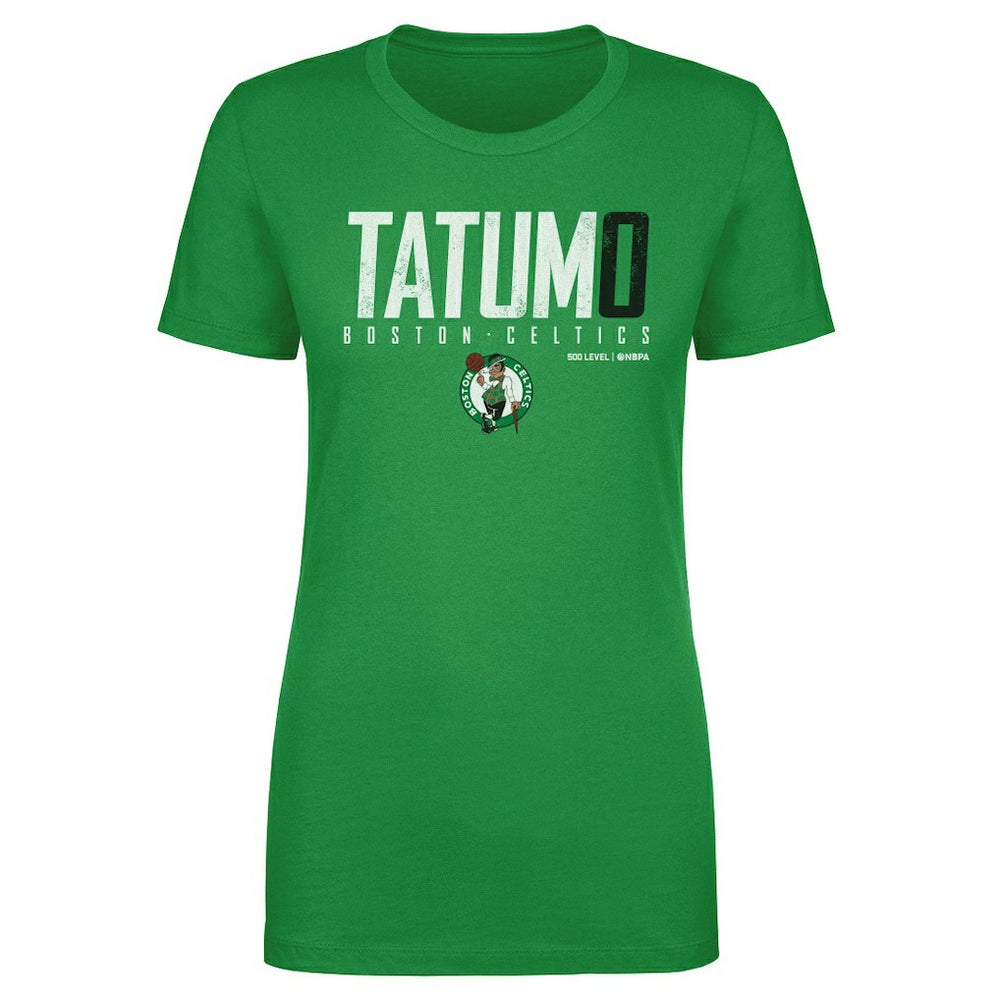 Jayson Tatum Boston Celtics 500 Level Women's Elite T-Shirt Kelly Green