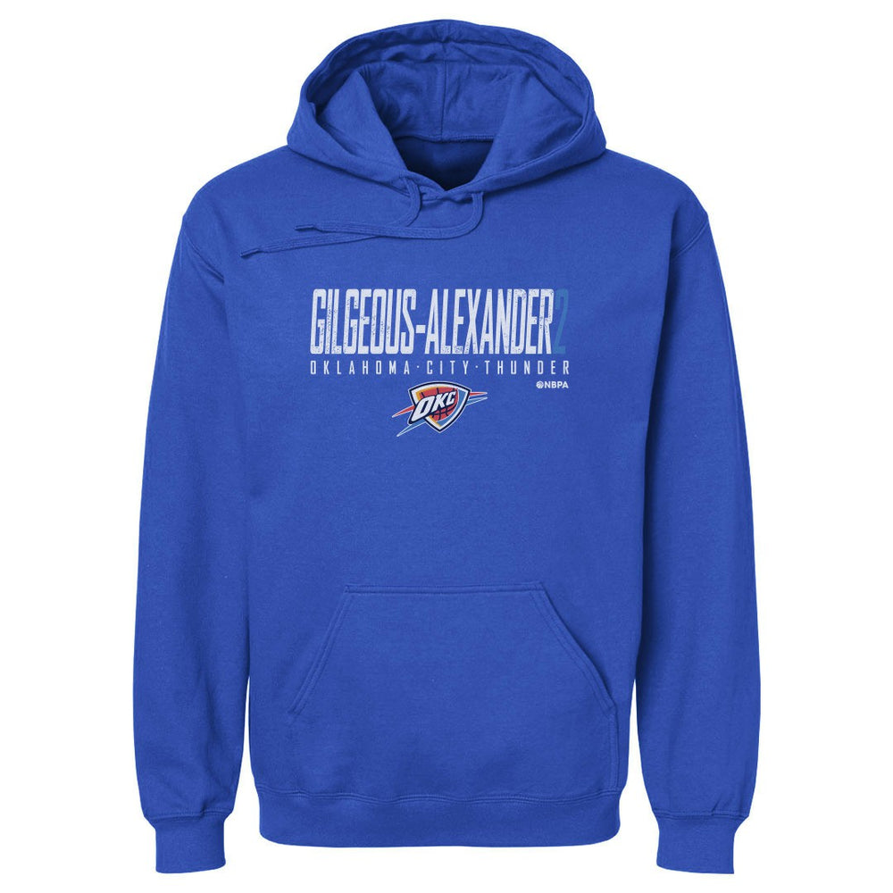Shai Gilgeous-Alexander Oklahoma City Thunder 500 Level Elite Pullover Hoodie Blue