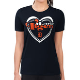 Detroit Tigers G-III 4Her by Carl Banks Women's Super-Slim Fit Lightweight Double Heart T-Shirt for sale