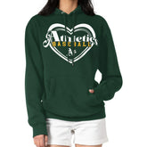 Athletics G-III 4Her by Carl Banks Women's Double Heart Fleece Pullover Hoodie Outlet