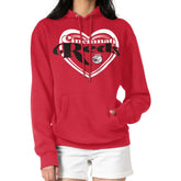 Cincinnati Reds G-III 4Her by Carl Banks Women's Double Heart Fleece Pullover Hoodie Near Me