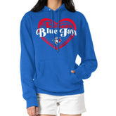 Toronto Blue Jays G-III 4Her by Carl Banks Women's Double Heart Fleece Pullover Hoodie Near Me