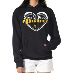 San Diego Padres G-III 4Her by Carl Banks Women's Double Heart Fleece Pullover Hoodie Outlet