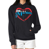 Miami Marlins G-III 4Her by Carl Banks Women's Double Heart Fleece Pullover Hoodie Near Me