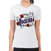 Colorado Rockies G-III 4Her by Carl Banks Women's Super-Slim Fit Lightweight Retro Roses T-Shirt Online