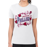 Philadelphia Phillies G-III 4Her by Carl Banks Women's Super-Slim Fit Lightweight Retro Roses T-Shirt Sale