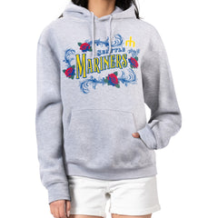 Seattle Mariners G-III 4Her by Carl Banks Women's Retro Roses Fleece Pullover Hoodie for sale