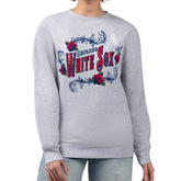 Chicago White Sox G-III 4Her by Carl Banks Women's Retro Roses Fleece Pullover Sweatshirt Outlet