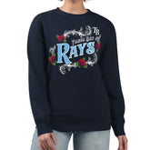 Tampa Bay Rays G-III 4Her by Carl Banks Women's Retro Roses Fleece Pullover Sweatshirt Near Me