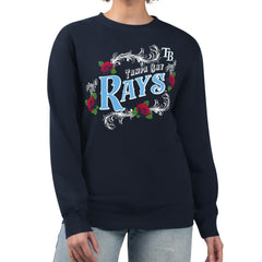 Tampa Bay Rays G-III 4Her by Carl Banks Women's Retro Roses Fleece Pullover Sweatshirt Near Me