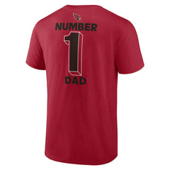 Arizona Cardinals #1 Dad Jersey T-Shirt - Cardinal - NFL