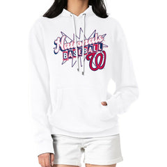 Washington Nationals Starter Women's Drive-In Pullover Hoodie Sale