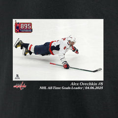 Alexander Ovechkin Washington Capitals NHL All-Time Goals Leader T-Shirt - Black | NHL Clearance