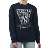 New York Yankees Starter Women's Poster Print Pullover Sweatshirt Sale