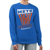 New York Mets Starter Women's Poster Print Pullover Sweatshirt Sale