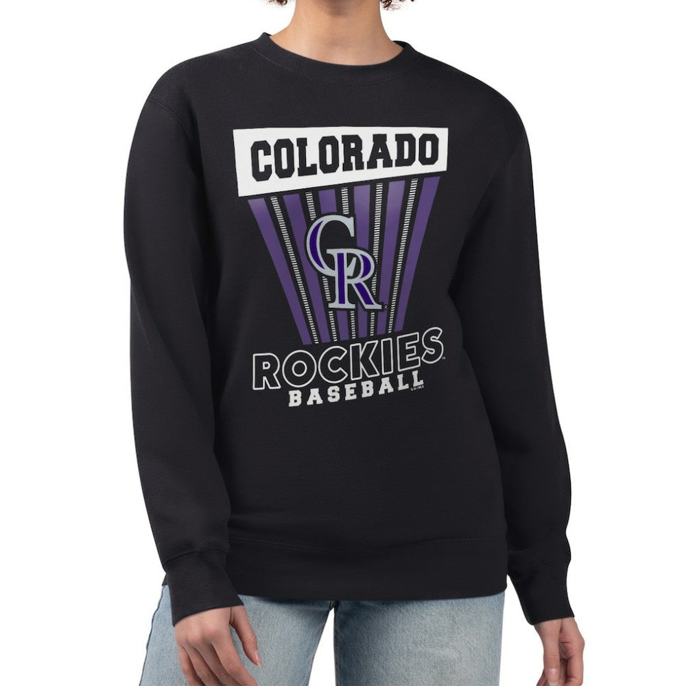 Colorado Rockies Starter Women's Poster Print Pullover Sweatshirt for sale