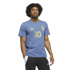 Adidas - Lionel Messi Argentina National Team Name & Number T-Shirt - Blue
