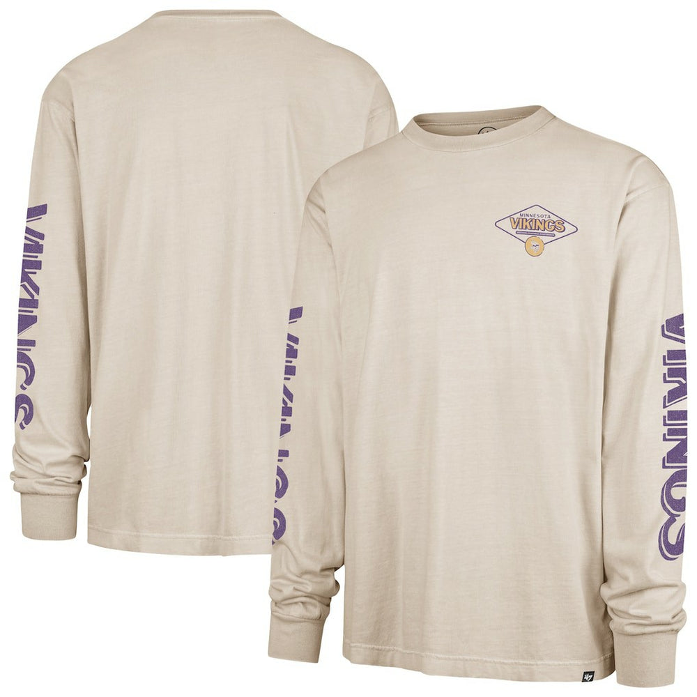 Minnesota Vikings '47 Cairn Ravine Foundation Long Sleeve T-Shirt - Tan - 47 brand
