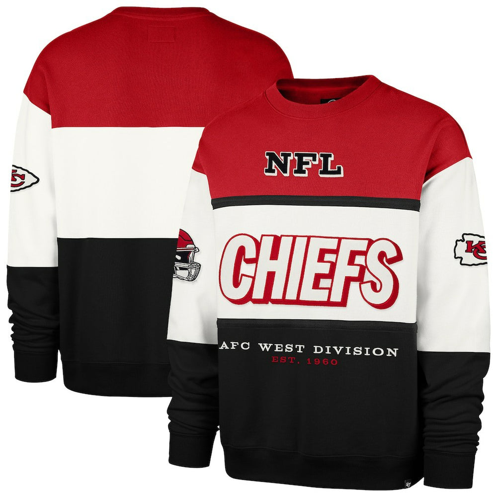 Kansas City Chiefs '47 Breeze Maximalist Sweatshirt - Red/Black - 47 brand