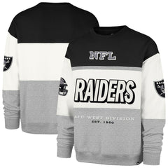 Las Vegas Raiders '47 Breeze Maximalist Sweatshirt - Black/Gray - 47 brand
