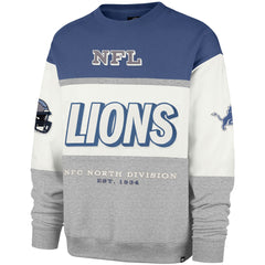 Detroit Lions '47 Breeze Maximalist Sweatshirt - Blue/Gray - 47 brand