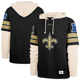 New Orleans Saints '47 Split Zone Cornerback Duo Hoodie - Black - 47 brand