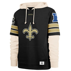 New Orleans Saints '47 Split Zone Cornerback Duo Hoodie - Black - 47 brand