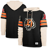 Cincinnati Bengals '47 Split Zone Cornerback Duo Hoodie - Black - 47 brand