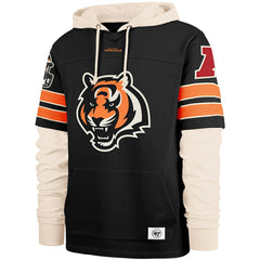 Cincinnati Bengals '47 Split Zone Cornerback Duo Hoodie - Black - 47 brand