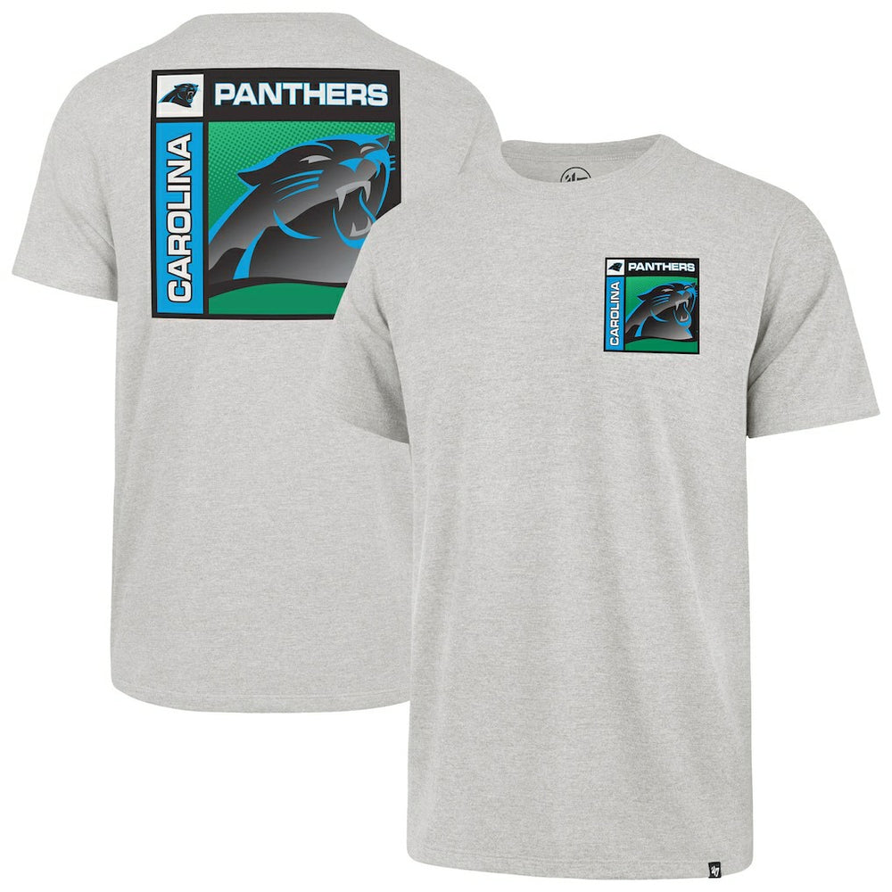 Carolina Panthers '47 Chrome Plate Franklin T-Shirt - Gray - 47 brand