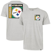 Pittsburgh Steelers '47 Chrome Plate Franklin T-Shirt - Gray - 47 brand