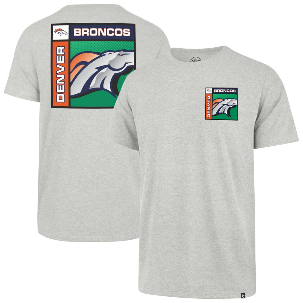 Denver Broncos '47 Chrome Plate Franklin T-Shirt - Gray - 47 brand