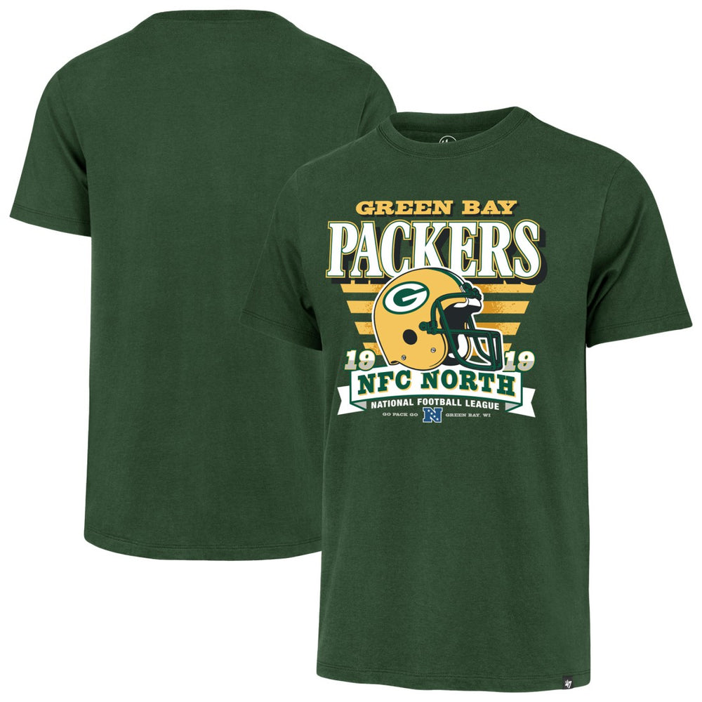 Green Bay Packers '47 Stripe Splash Franklin Throwback T-Shirt - Green - 47 brand